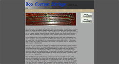 Desktop Screenshot of boocustomstrings.com